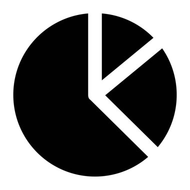 Pasta grafiğinin düzenlenebilir tasarım simgesi 