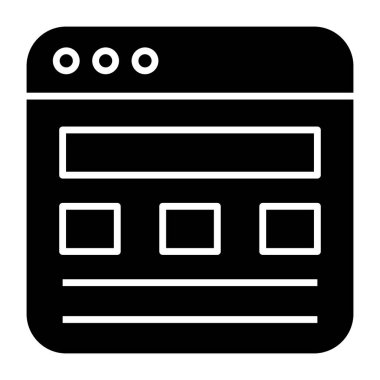 Perfect design icon of web content 