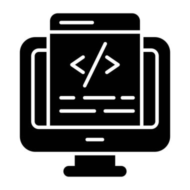 Web kodlamasının bir simge tasarımı 