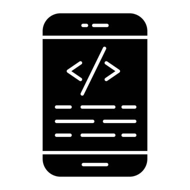 An icon design of mobile coding 