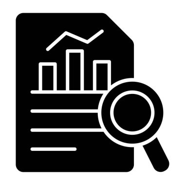 Unique design icon of business report 