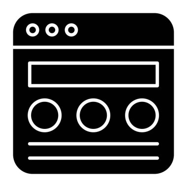 Perfect design icon of web content 