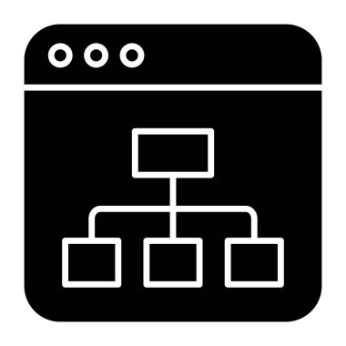 A perfect design icon of web hierarchy 