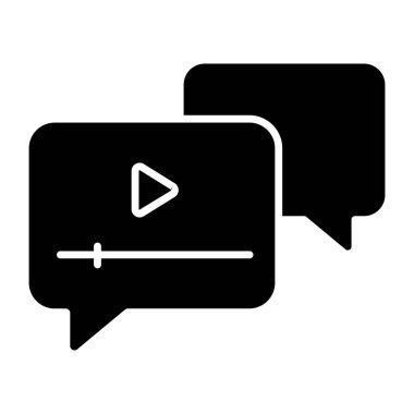 Modern design icon of video chat