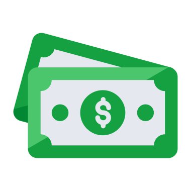 A unique design icon of paper currency 