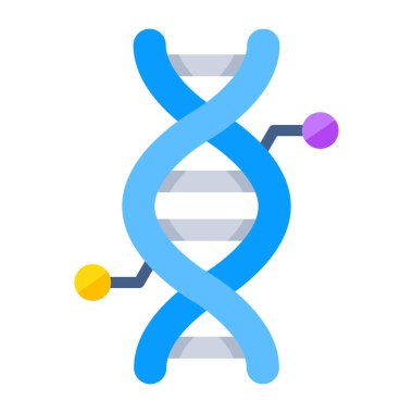 DNa icon in flat design