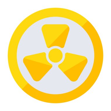 Radyoaktif işaretin moda vektör tasarımı