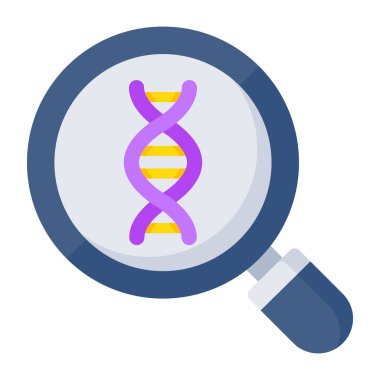 An icon design of DNA analysis 