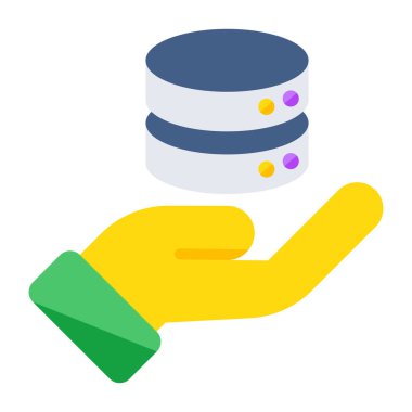 Perfect design icon of database care 