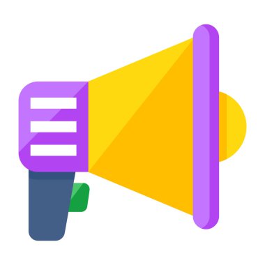 Megafonun modern tasarım simgesi 