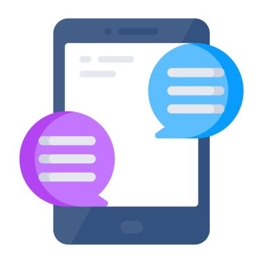 Premium download icon mobile chatting 