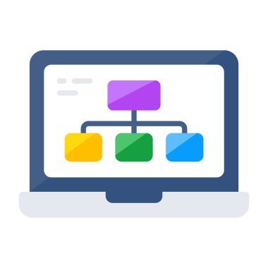 Unique design icon of online hierarchy 