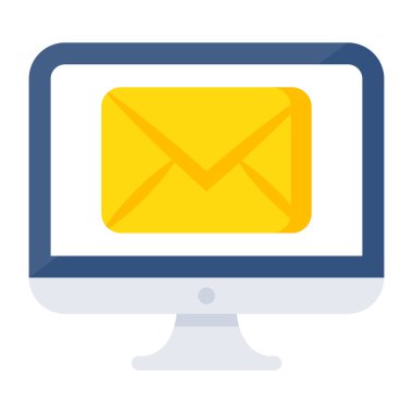 An icon design of online mail