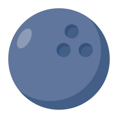 Editable design icon of bowling ball