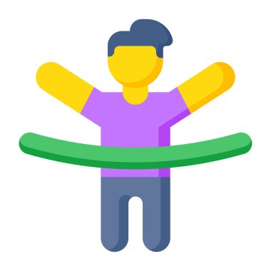 Premium download icon of race winner 