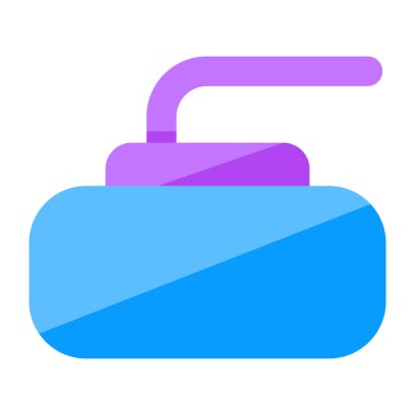 Curling rock 'ın son moda vektör tasarımı