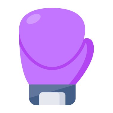 A hand covering icon, flat design of glove