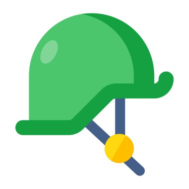 Düz dizaynlı spor başlığı simgesi