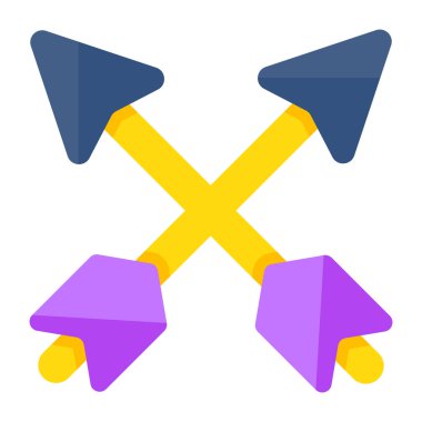 Modern design icon of archery arrows