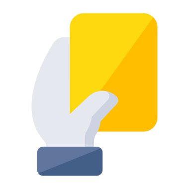 Eşsiz bir ceza kartı tasarımı simgesi