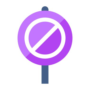 Modern design icon of ban board 