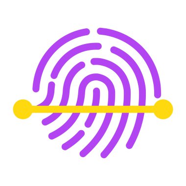 Premium download icon of fingerprint scanning 