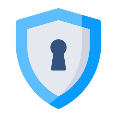 Kilitli kalkanın düzenlenebilir tasarım simgesi