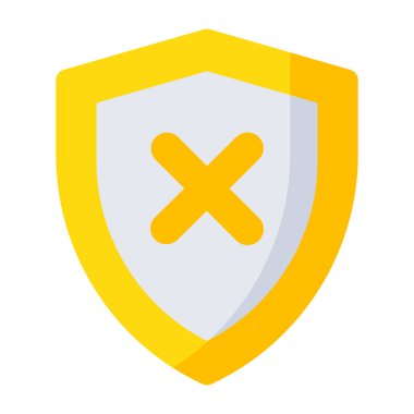 Perfect design icon of no security 