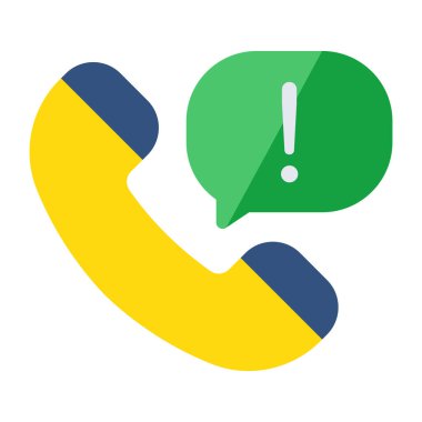 Unique design icon of call error 