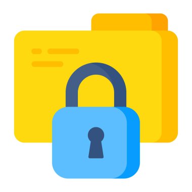 Premium download icon of locked folder