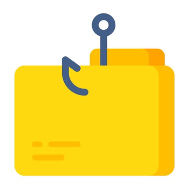 An icon design of folder phishing 