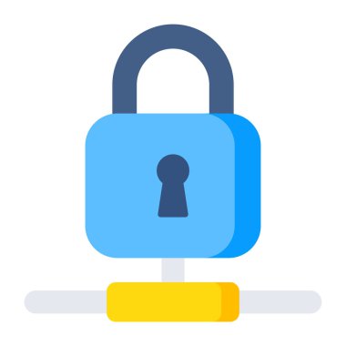Premium download icon of network lock