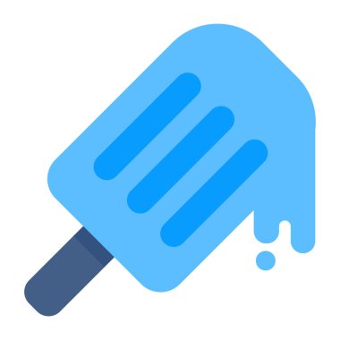 Dripping popsicle icon, editable vector