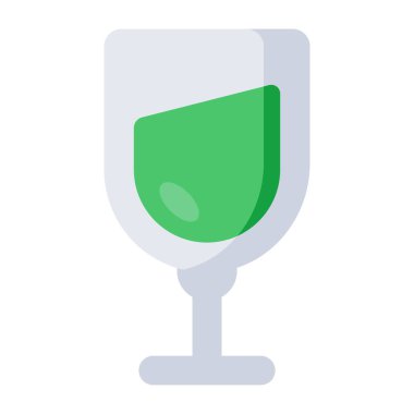 İçki bardağının düzenlenebilir tasarım simgesi. 