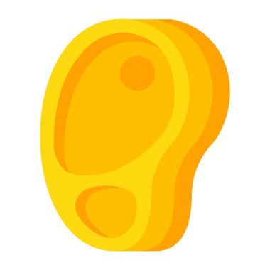 Bifteğin yaratıcı tasarım simgesi