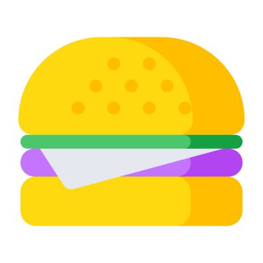 Hamburgerin modern tasarım simgesi