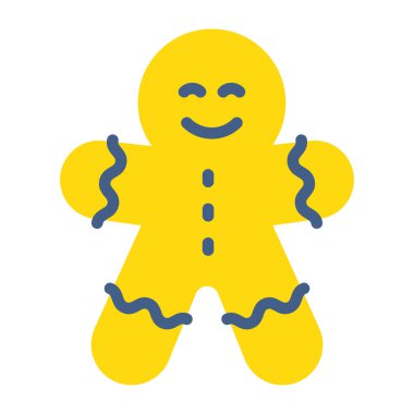 Lezzetli bir zencefilli çörek ikonu. 