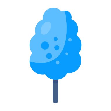 An editable design icon of cotton candy 