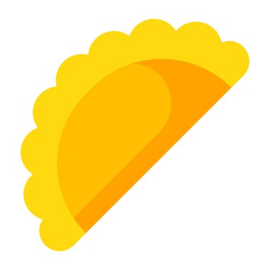 A mouth watering icon of taco 