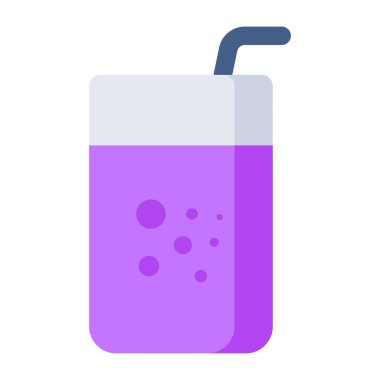 İçki bardağının düzenlenebilir tasarım simgesi. 