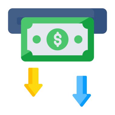 Perfect design icon of atm withdrawal