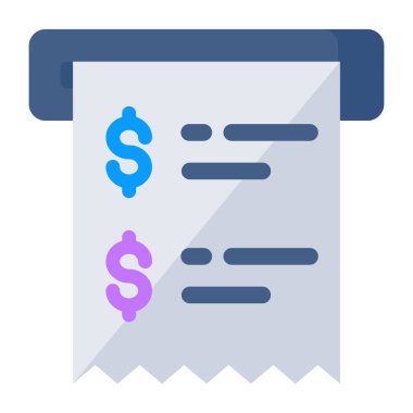 Faturanın bir simge tasarımı 