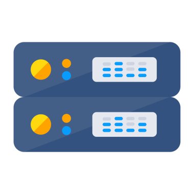Editable design icon of dataserver 