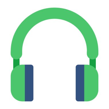 An icon design of headphones 