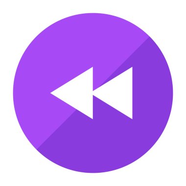 Premium download icon of play back arrow 