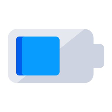 Mobil pilin düz tasarım simgesi