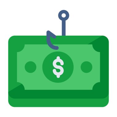 Modern design icon of money phishing 
