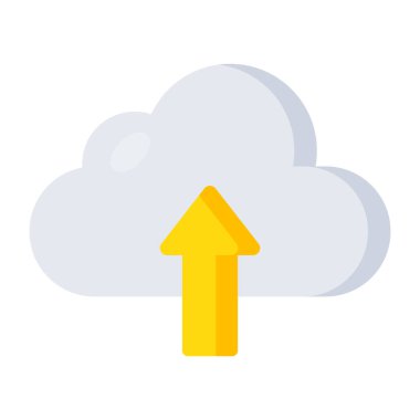 Modern design icon of cloud upload