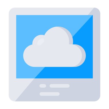 An icon design of cloud technology 