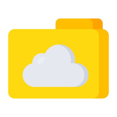 Vector design of cloud folder